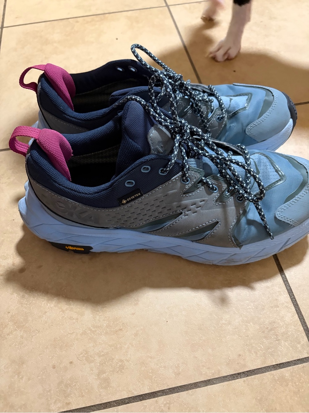 HOKA GORE-TEX Blue Trail Sneakers Size 10b - Picture 4 of 5